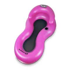 Inflatable Chill Swimming Pool Floating Lounge Chair - 61" - Pink