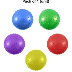 Inflatable Knobby Balls 9 Inch Textured Toy Balls 10 Count