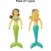 Inflatable Mermaid Float Toy 36 Inch Assorted Colors