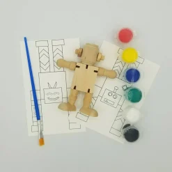 Ink and Trinket Kids DIY Robot Craft Kit, Individually Packaged Party Favor