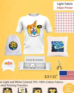 Ink Jet Transfer Paper for Light Fabris Sheets 8.5