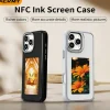 Ink Screen Mobile Case with 3.97 Inch HD Display and Alloy Frame Black Protective Design