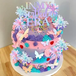 In My Birthday Era Cake and Cupcake Toppers Decoration Party Decorations Birthday Girls Theme Photo Backdrop Era Music Fans Lover Party Supplies