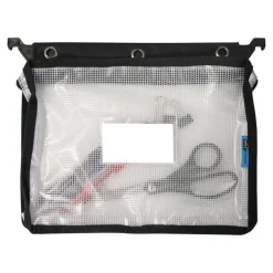 Innovative Storage Designs Clear Mesh Expanding Zipper Pouch