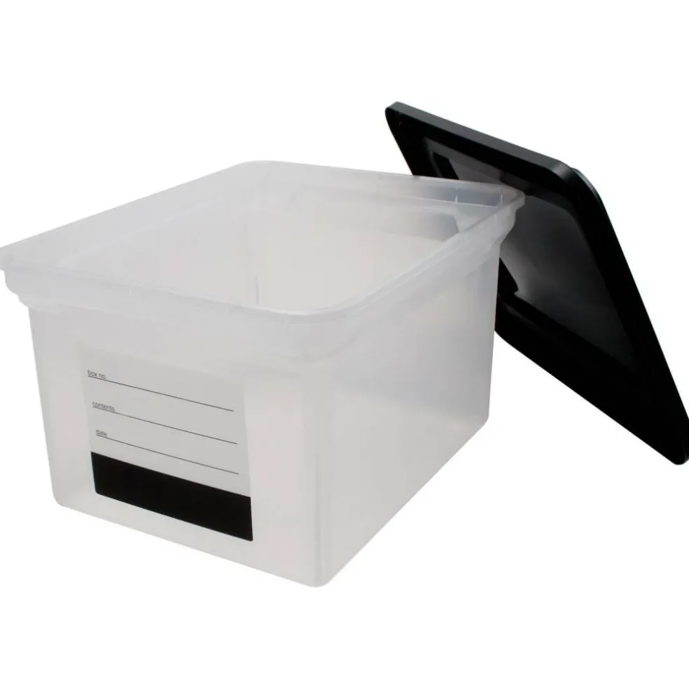 Innovative Storage File Tote with Contents Label