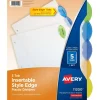 Insertable Style Edge™ Plastic Dividers, 5-Tab Set, Multicolor