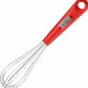 2-in-1 Stainless Steel Whisk & Digital Instant Read Thermometer – 12-inch Egg Beater with Internal Probe – Precision Cooking Tool for Candy, Chocolate, Yogurt, Sauces & Buttercream