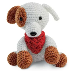 Intermediate Dog Amigurumi Crochet Kit by Loops & Threads®