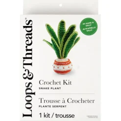 Intermediate Snake Plant Amigurumi Crochet Kit by Loops & Threads®