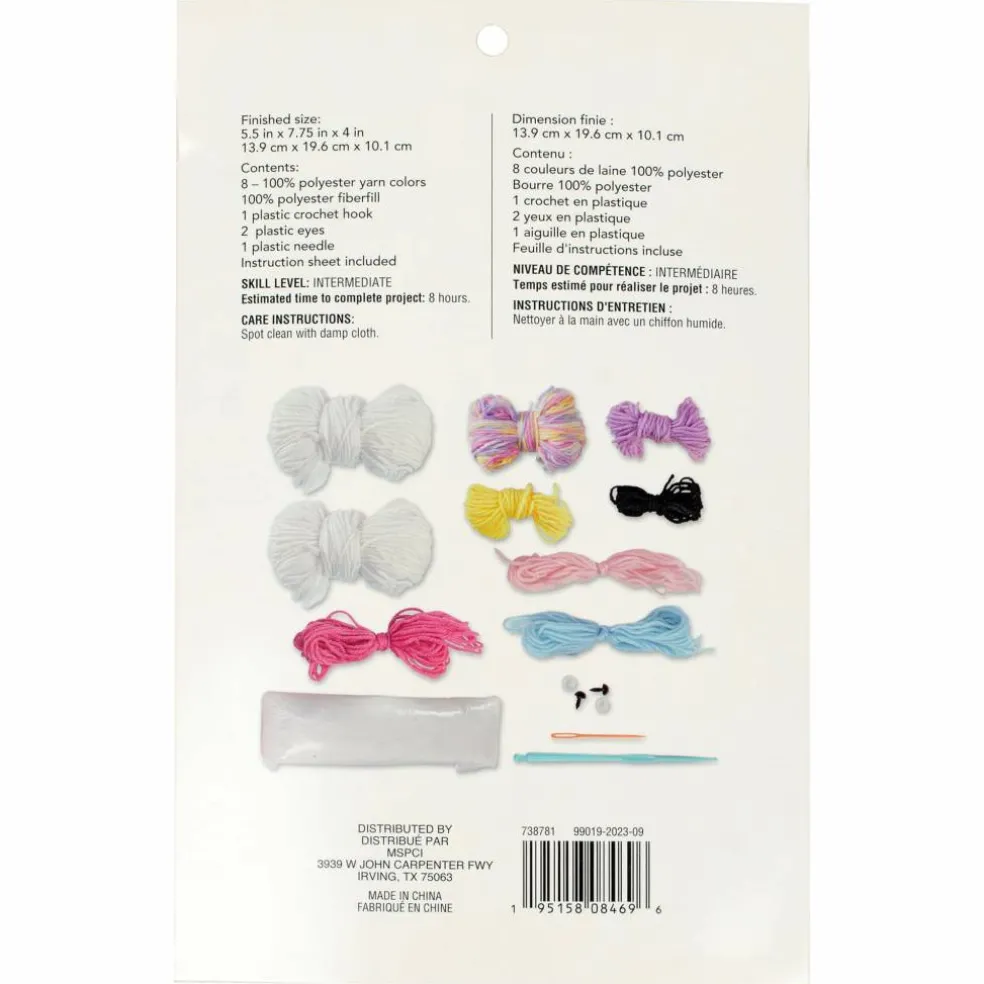 Intermediate Unicorn Amigurumi Crochet Kit by Loops & Threads®