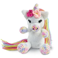 Intermediate Unicorn Amigurumi Crochet Kit by Loops & Threads®
