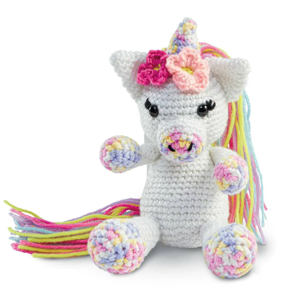 Intermediate Unicorn Amigurumi Crochet Kit by Loops & Threads®