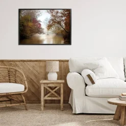 In The Mist Of Autumn Framed Giclee Art