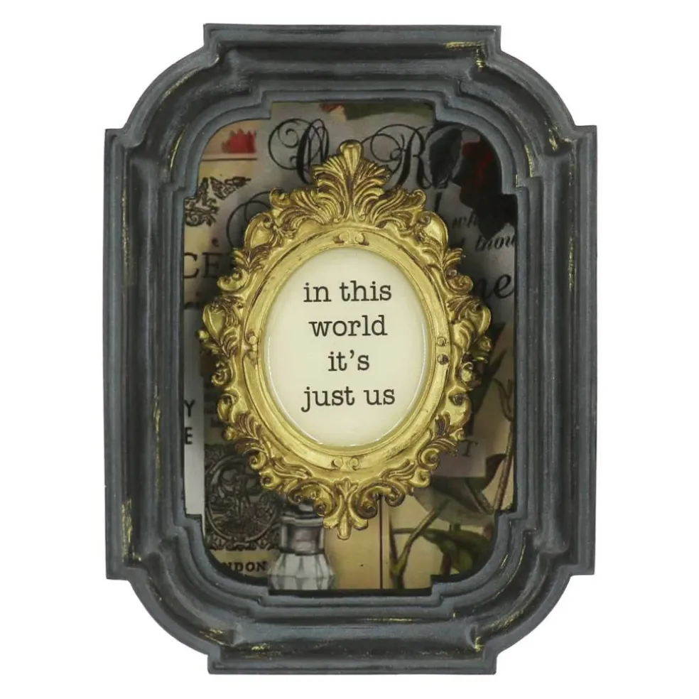 6.75" In This World Shadow Box Tabletop Décor by Ashland®