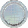7" Iridescent Disco Ball Snack Plates, 8ct. by Celebrate It™