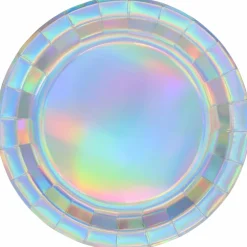 9" Iridescent Foil Paper Dinner Plates, 8ct. by Celebrate It™