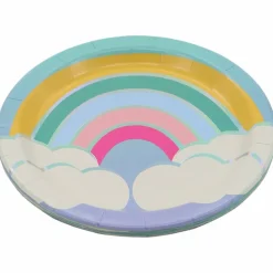 7" Iridescent Rainbow Snack Plates, 8ct. by Celebrate It™