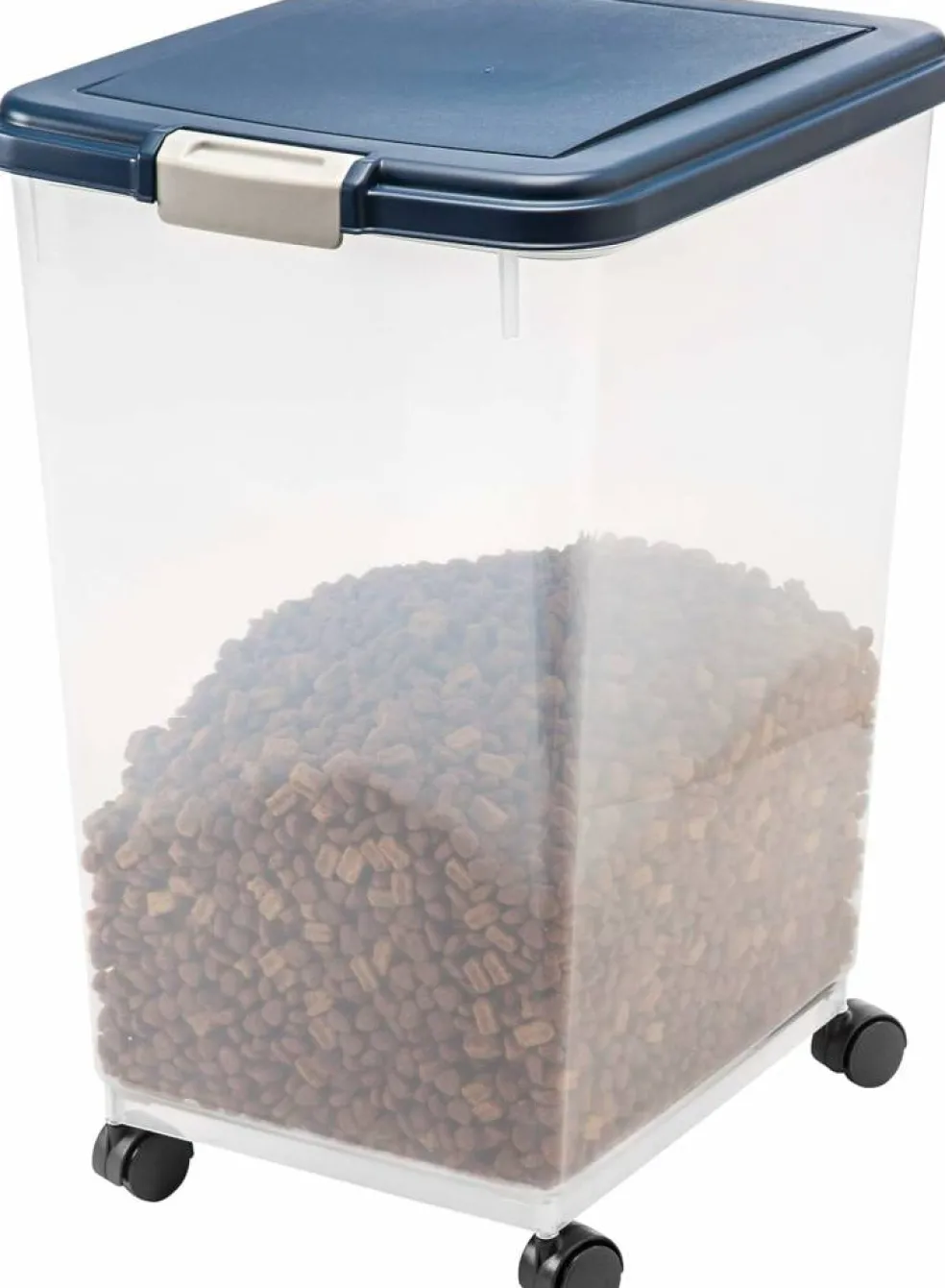 IRIS Airtight Pet Food Storage Containers with Attachable Casters