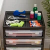 IRIS Black 5-Case Scrapbook Cart
