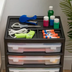 IRIS Black 5-Case Scrapbook Cart