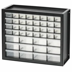 Iris® Black 44-Drawer Parts Organizer