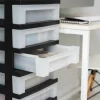 IRIS Black 9-Drawer Storage Cart with Organizer Top
