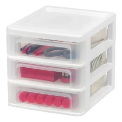 Iris® Compact Desktop 3-Drawer System, 4ct.