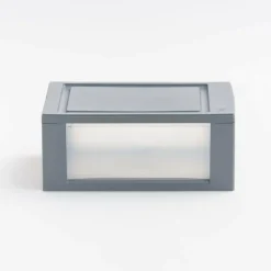 Iris® Gray Small Stacking Drawer, 5 Pack