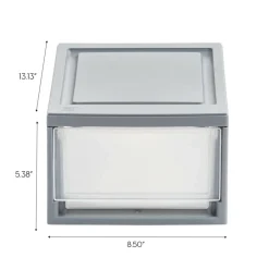 Iris® Gray Small Stacking Drawer, 5 Pack