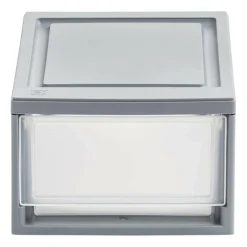 Iris® Gray Small Stacking Drawer, 5 Pack