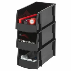 IrisĀ® Medium Black Storage Bin, 8ct.