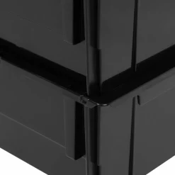 Iris® Medium Black Storage Bin, 8ct.