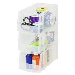 IRIS Medium Clear Plastic Stacking Bin