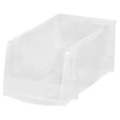 IRIS Medium Clear Plastic Stacking Bin