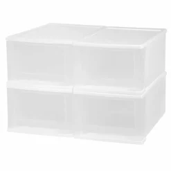 IrisĀ® Medium Stacking Drawer, 4 Pack