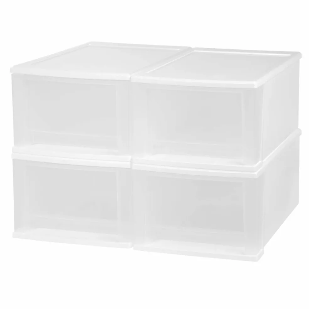 Iris® Medium Stacking Drawer, 4 Pack