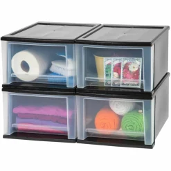 Iris® Medium Stacking Drawer, 4 Pack