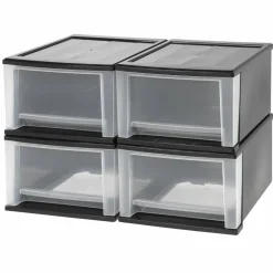 Iris® Medium Stacking Drawer, 4 Pack