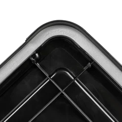 IRIS 4 Pack 74 Quart WeatherPro™ Plastic Storage Bin Tote Organizing Container with Durable Lid and Seal and Secure Latching Buckles