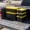 IRIS® 47qt. Black Store-It-All Utility Totes with Yellow Buckle Lids, 3ct.