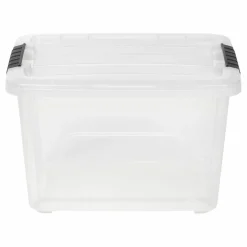 IRIS® 20.5qt. Buckled Clear Boxes with Clear Buckle Lids, 6ct.