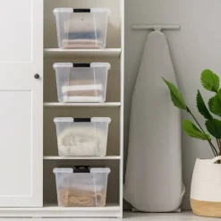 IRISĀ® 45qt. Clear Latching Storage Boxes, 4ct.