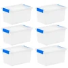 Iris® 4.3 qt. Clear Latching Storage Totes, 6 Ct.