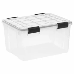 IrisĀ® 44qt. Clear Plastic Storage Bins, 4ct.