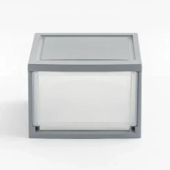 Iris® 13qt. Gray Stackable Drawer, 4 Pack
