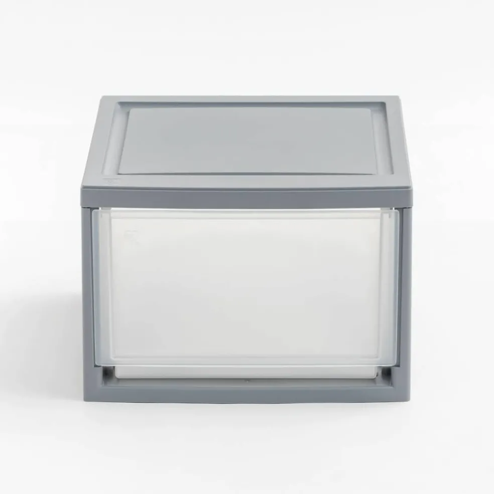 Iris® 13qt. Gray Stackable Drawer, 4 Pack