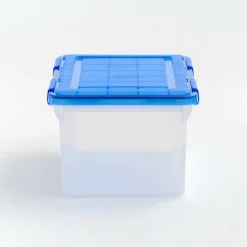 IRIS 32qt. Stackable Plastic Legal File Storage Box for Letter