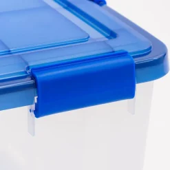 IRIS 32qt. Stackable Plastic Legal File Storage Box for Letter