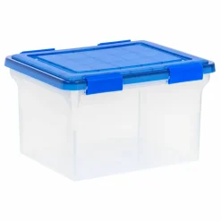 IRIS 32qt. Stackable Plastic Legal File Storage Box for Letter