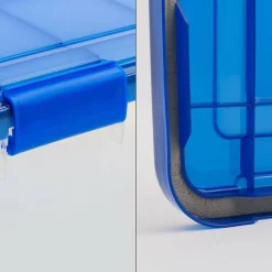 IRIS 32qt. Stackable Plastic Legal File Storage Box for Letter